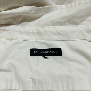 White Button Down Long Sleeves Dress